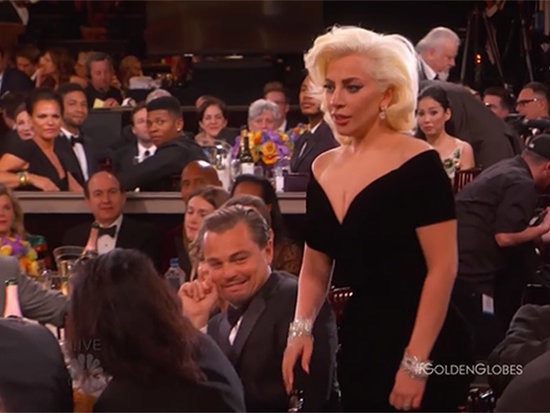 Gaga'dan DiCaprio'ya Dirsek