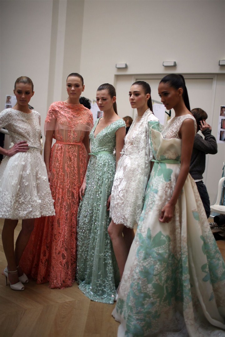 Elie Saab  2012 İlkbahar/Yaz Couture Çekim Arkası