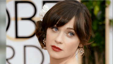 Zooey Deschanel'in Doğal Görünümlü Yanakları