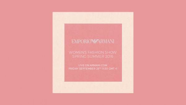 Canlı: Emporio Armani 2016 İlkbahar/Yaz