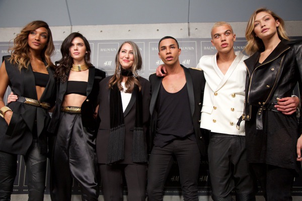 Jourdan Dunn, Kendall Jenner, Ann-Sofie Johansson, Olivier Rousteing, Dudley O'Shaughnessy, Gigi Hadid