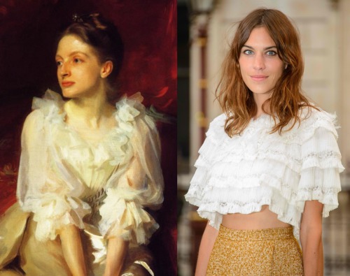 Helen Dunham, John Singer Sargent (1892) - Alexa Chung, Royal Academy Summer Exhibition 2014