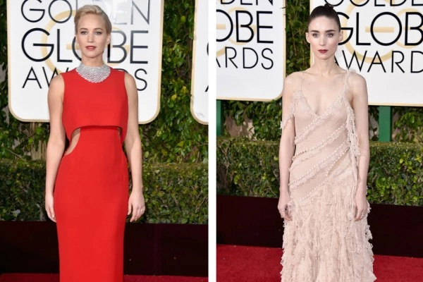 73. Golden Globe Awards'un Öne Çıkan İki Rengi: Kırmızı ve Pembe jennifer lawrence, rooney mara