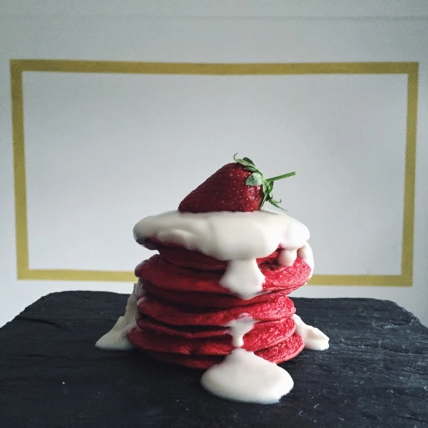 Sevgili Kırmızı Kadife Pankek red velvet pancake
