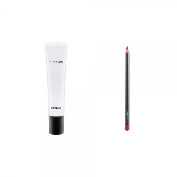 M.A.C Lip Glass Clear, M.A.C. Lip Pencil in Brick