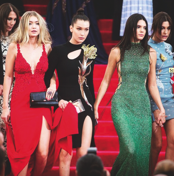 Gigi Hadid, Bella Hadid, Kendall Jenner, Hailey Baldwin