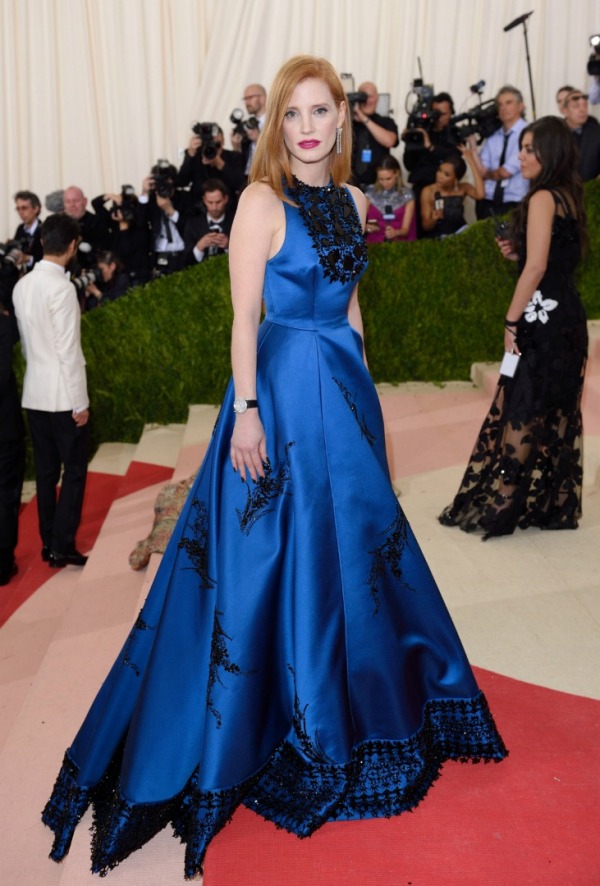 Jessica Chastain, Elbise: Prada