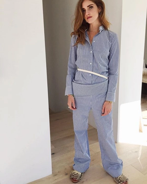 Chiara Ferragni'nin Doğum Günü Stili Chira Ferragni, pijama