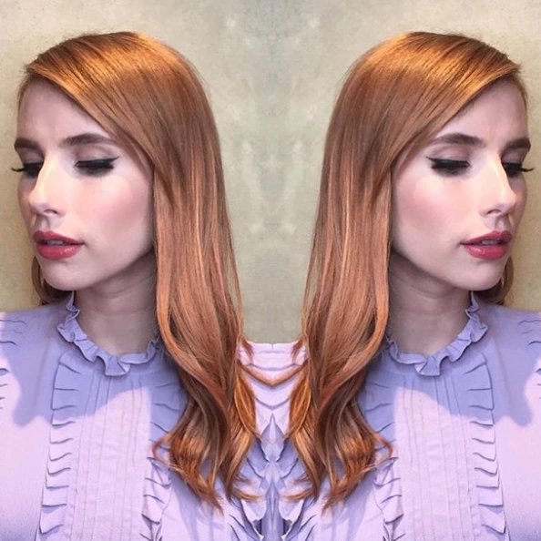 Yazın En Trend Saç Rengi: Rose Gold Emma Roberts