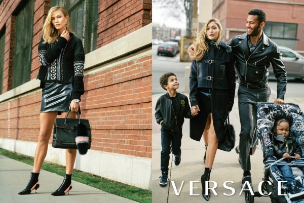 Versace'nin Süper Anneleri: Gigi Hadid ve Karlie Kloss Versace Sonbahar/Kış 2016