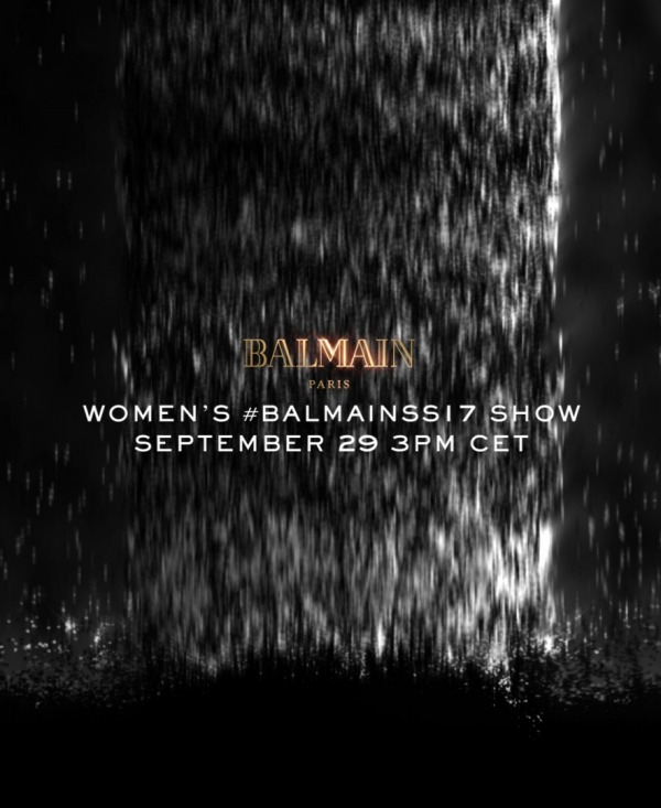 Canlı: Balmain 2017 İlkbahar/Yaz