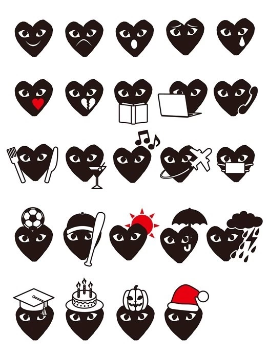 Comme des Garçons İmzalı Emojiler Comme des Garçons