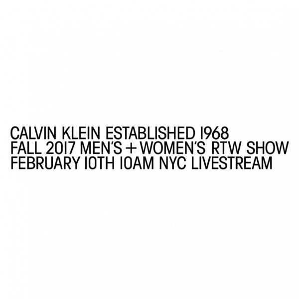 Canlı: Calvin Klein Sonbahar/Kış 2017