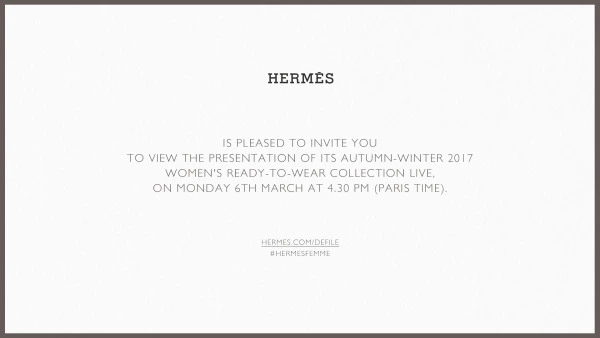 Canlı: Hermés Sonbahar/Kış 2017-18