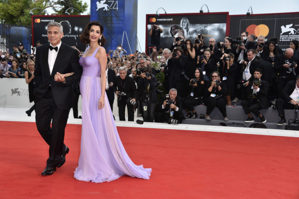 George - Amal Clooney, Suburbicon Premiere