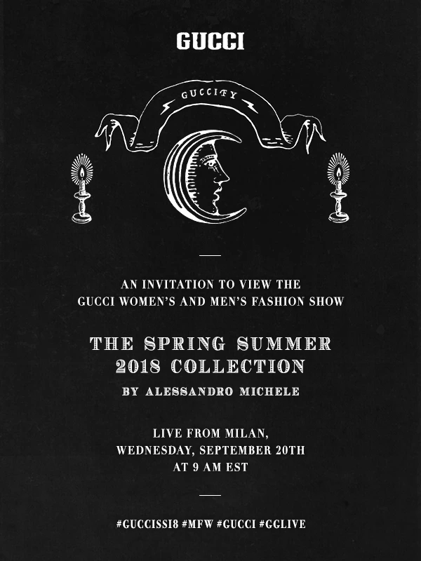 Canlı: Gucci 2018 İlkbahar/Yaz