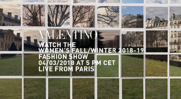 Canlı: Valentino 2018-19 Sonbahar/Kış Canlı: Valentino 2018-19 Sonbahar/Kış