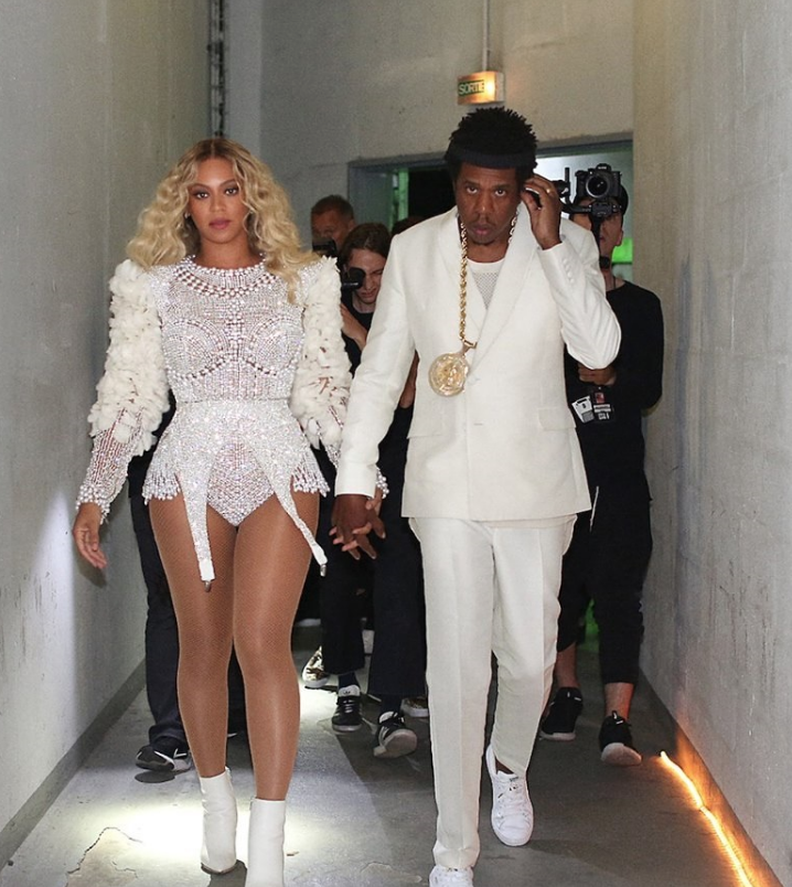Beyoncé: Balmain, Jay-Z: Givenchy