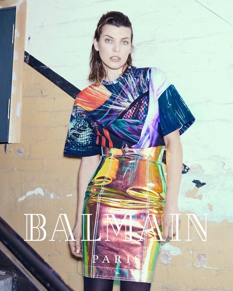 Balmain 2018-19 Sonbahar/Kış, Milla Jovovich