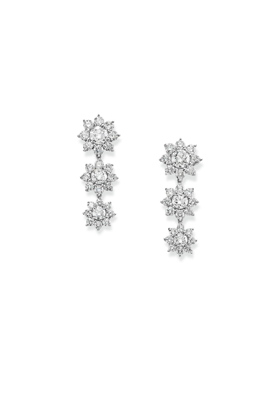Harry Winston Sunflower Pırlanta Küpe