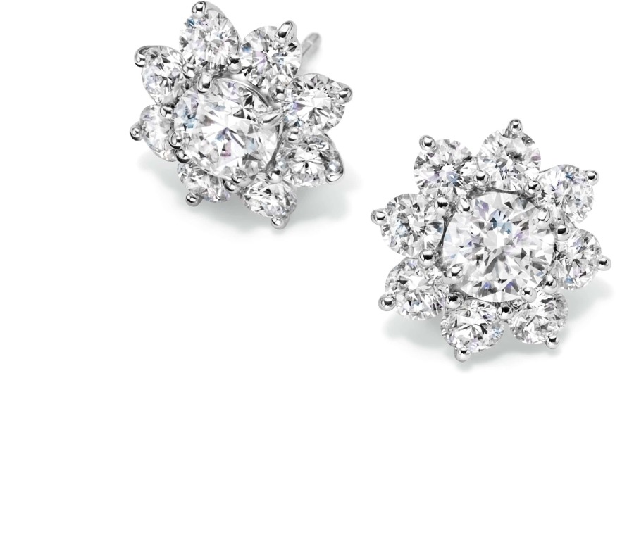 Harry Winston Sunflower Pırlanta Küpe