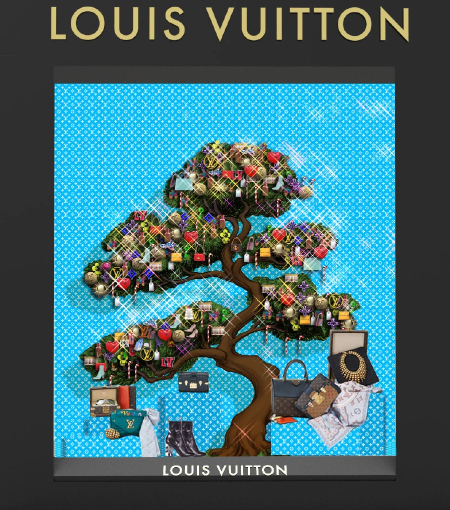 Louis Vuitton'un Yılbaşı Vitrinlerini Gördünüz mü? Louis Vuitton