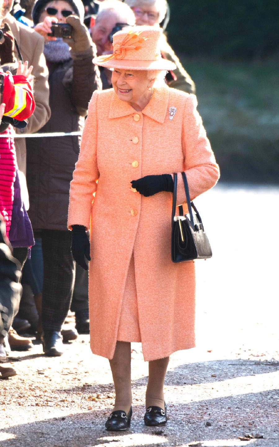 2019'un Rengi Living Coral, Kraliçe Elizabeth'in Üzerinde kraliçe elizabeth, queen elizabeth, living coral, pantone