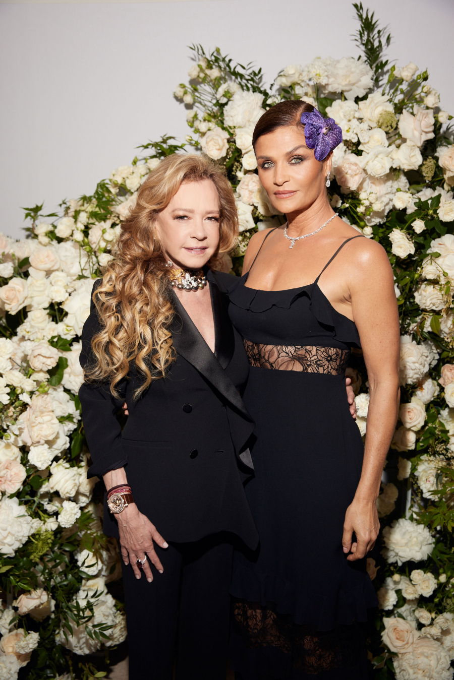 Caroline Scheufele and Helena Christensen 