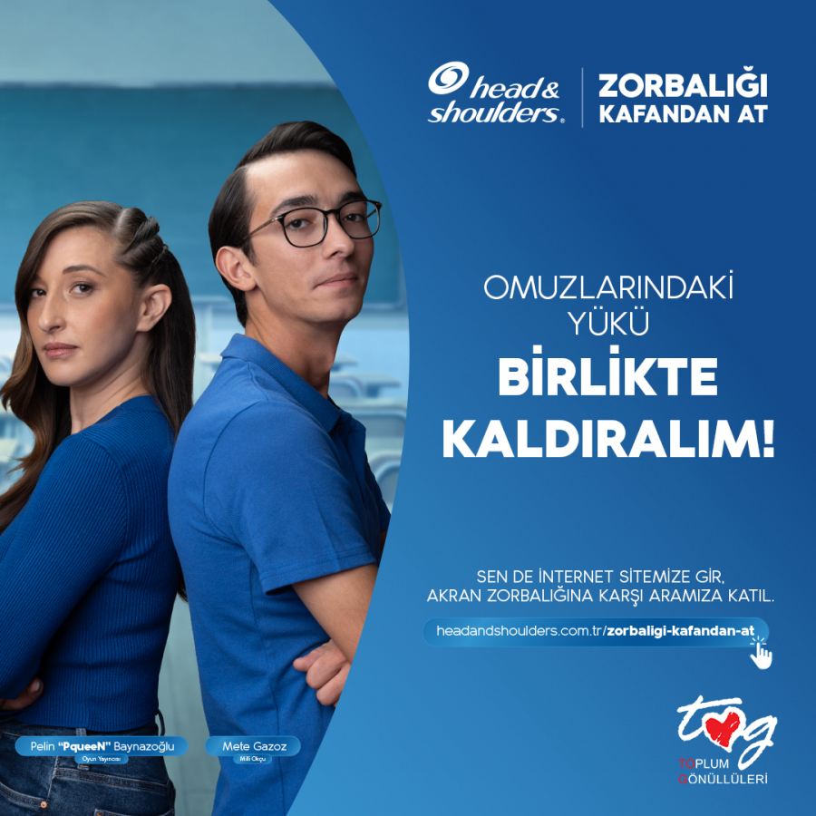 Head&Shoulders, Akran Zorbalığına Karşı #zorbalığıkafandanat Adlı Sosyal Sorumluluk Projesini Hayata Geçirdi: “Omuzlarındaki Yükten Birlikte Kurtulalım”