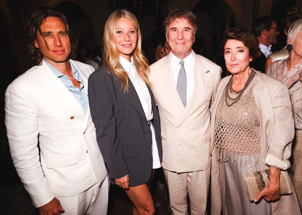 Brad Falchuk, Gwyneth Paltrow, Brunello Cucinelli, Federica Cucinelli