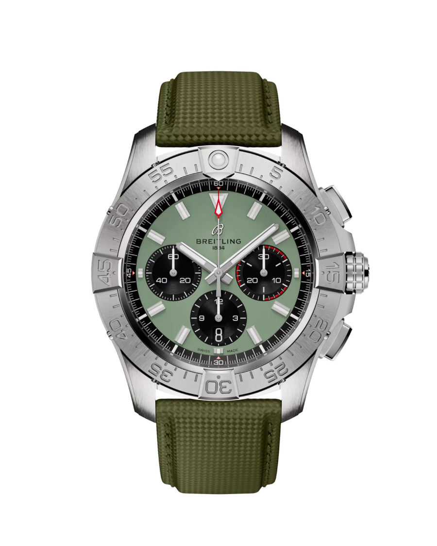 Avenger B01 Chronograph 44 Green saat BREITLING