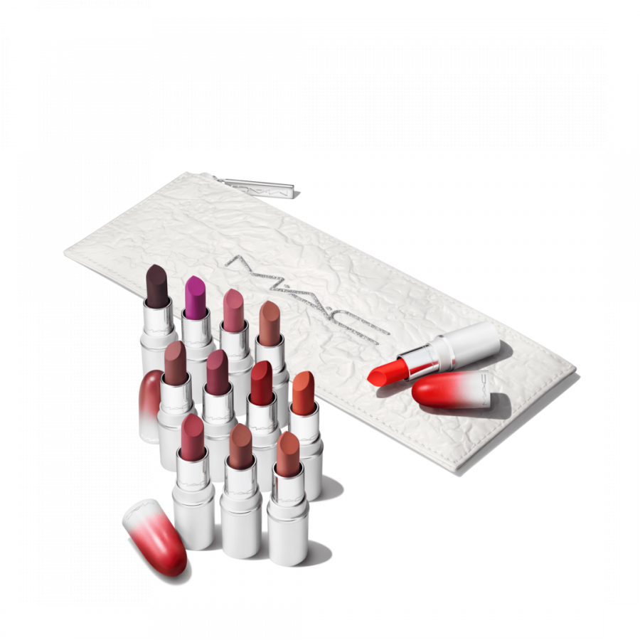 MAC Cosmetics LIPS BY THE DOZEN MINI POWDER KISS LIPSTICK X 12