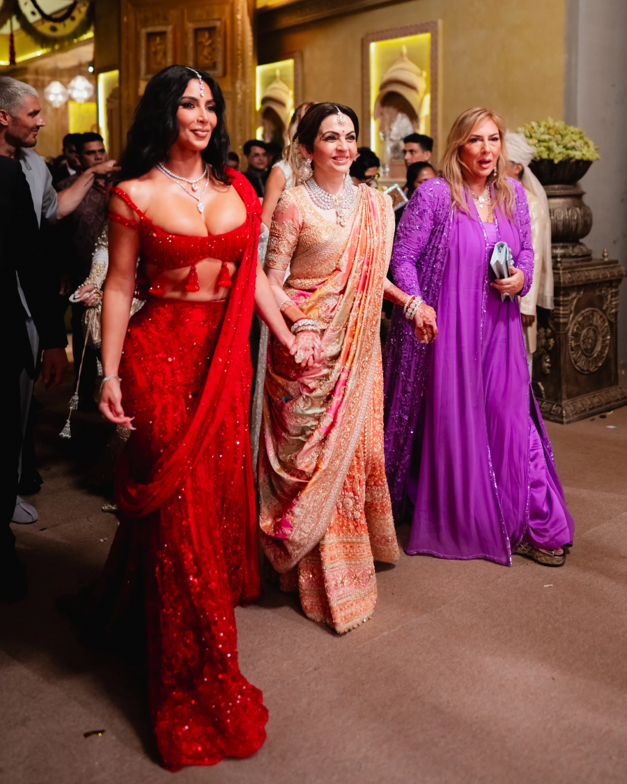 Kim Kardashian, Nita Ambani ve Lorraine Schwartz. Fotoğraf Joseph Radhik