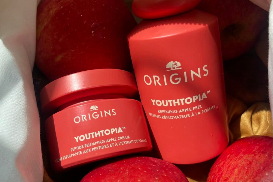 Origins Youthopia Refining Apple Face Peel & Peptide Plumping Apple Cream