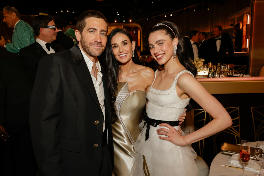 Jake Gyllenhaal, Demi Moore and Margaret Qualley