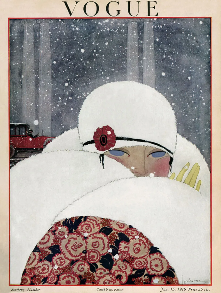 İllüstrasyon Georges Lepape, Vogue, Ocak 1919