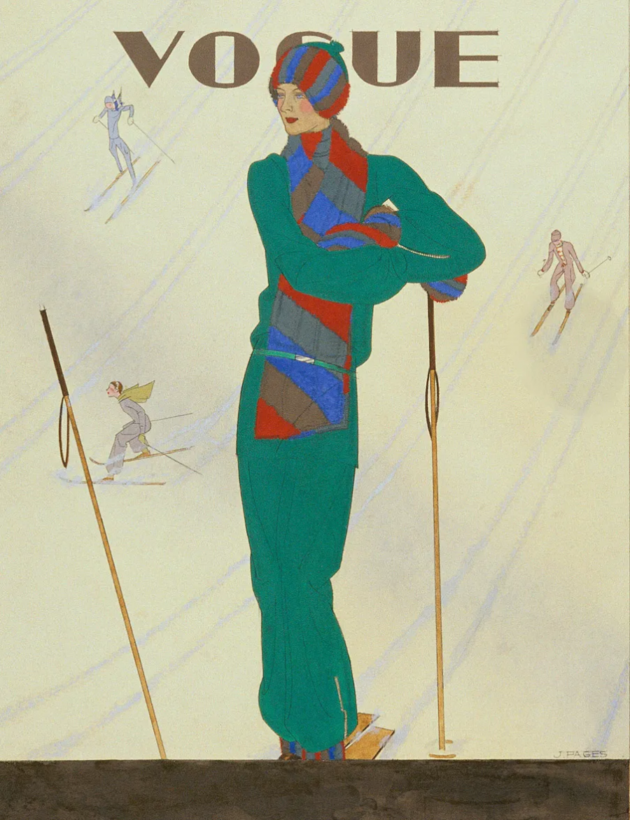 İllüstrasyon Pierre Pages, Vogue, Aralık 1928