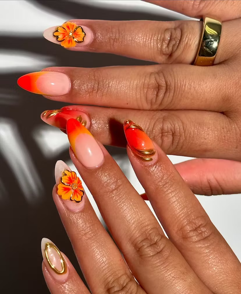 “Sunset Nails” Manikür Trendi