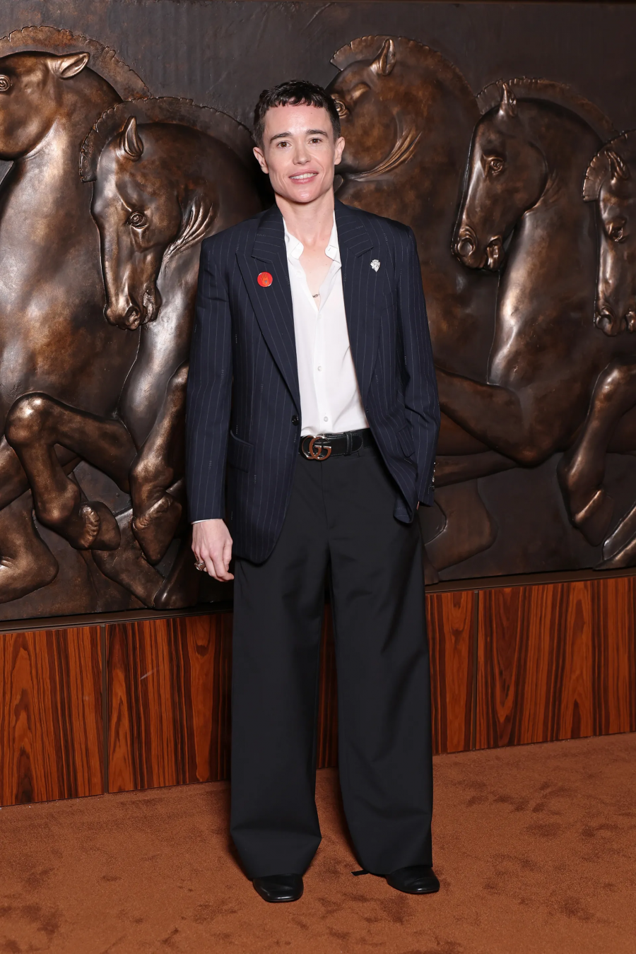 Elliot Page, Gucci defilesinde.