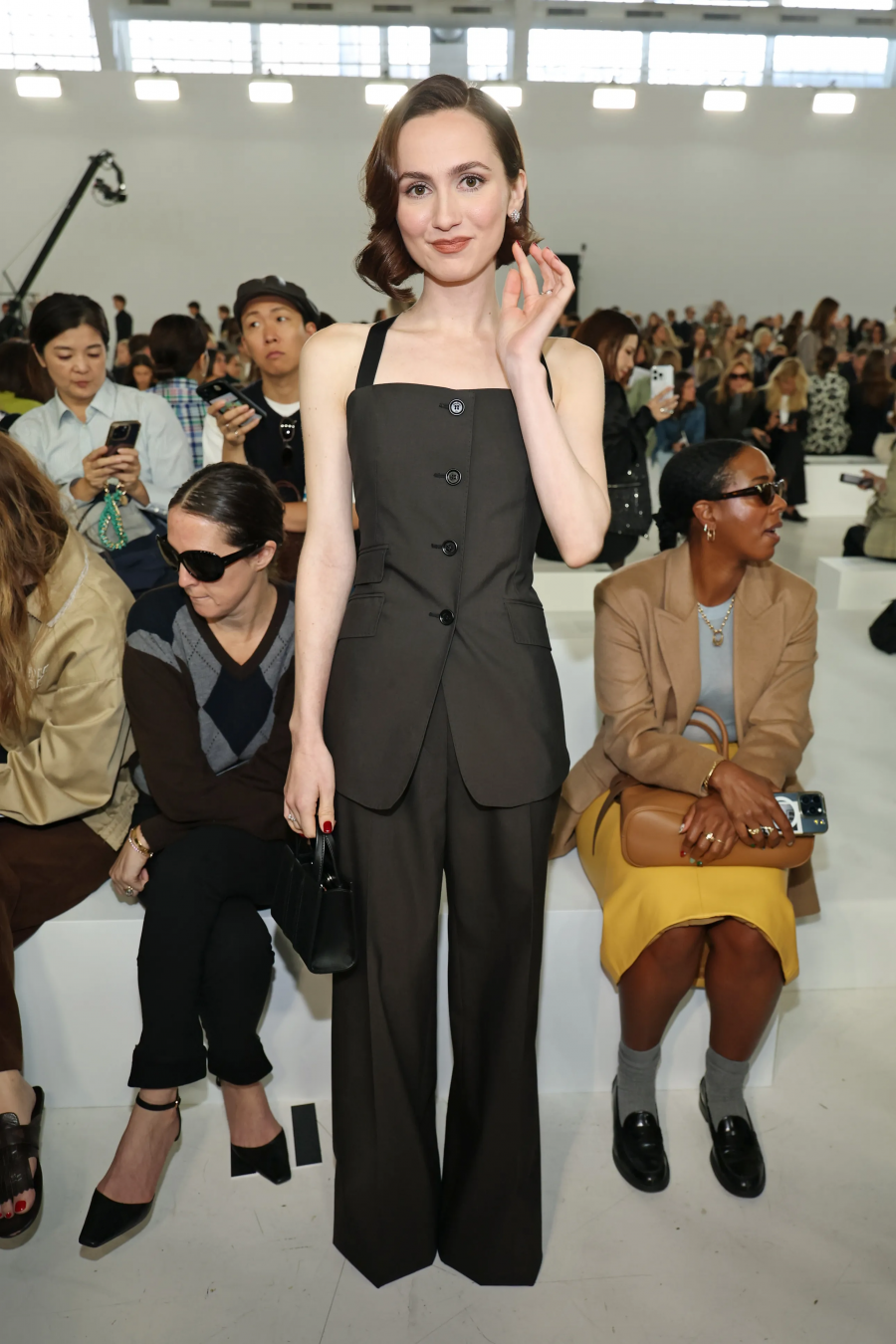 Maude Apatow, Max Mara defilesinde.