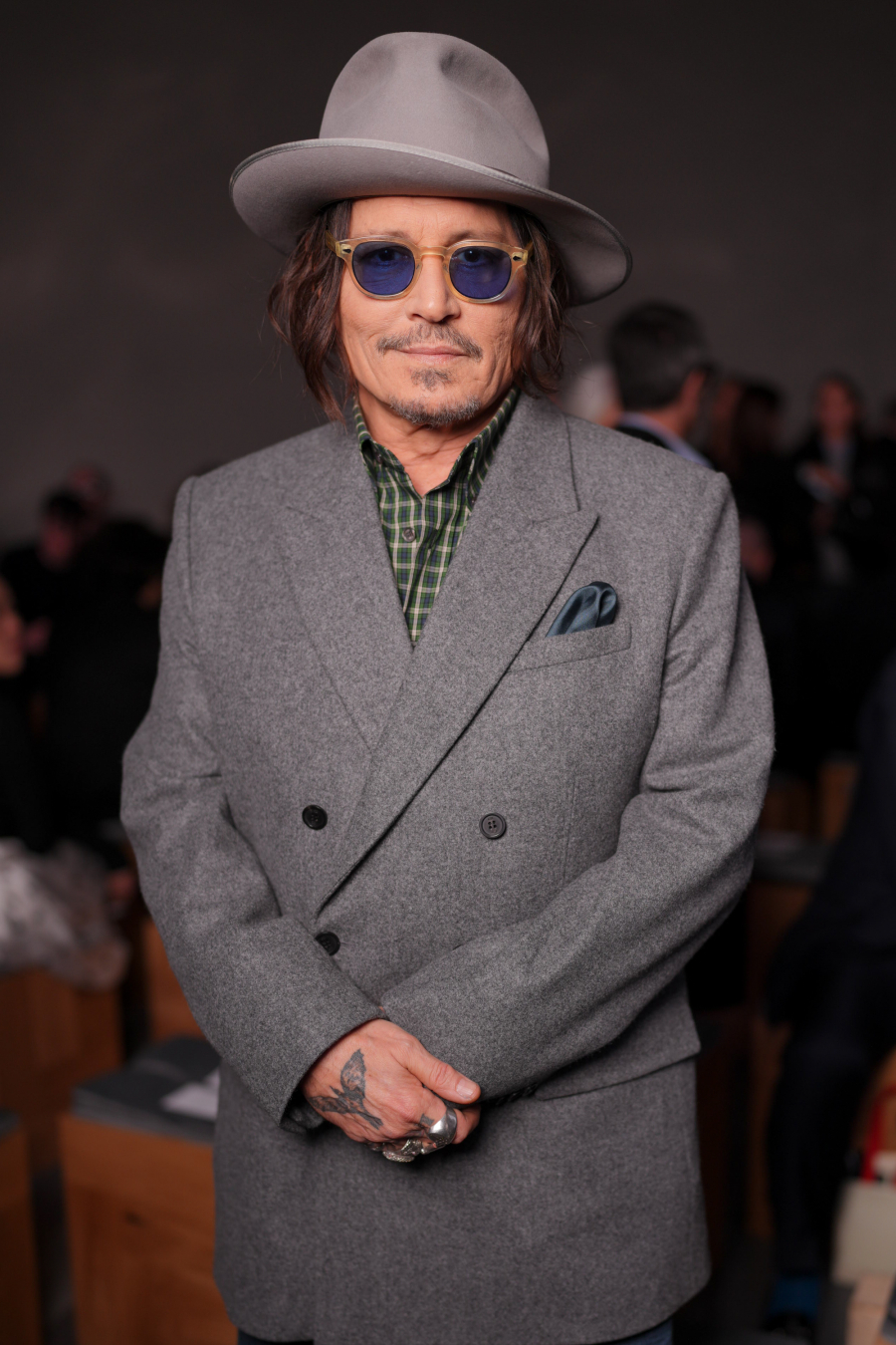 Johnny Depp, Dior defilesinde. / Getty Images
