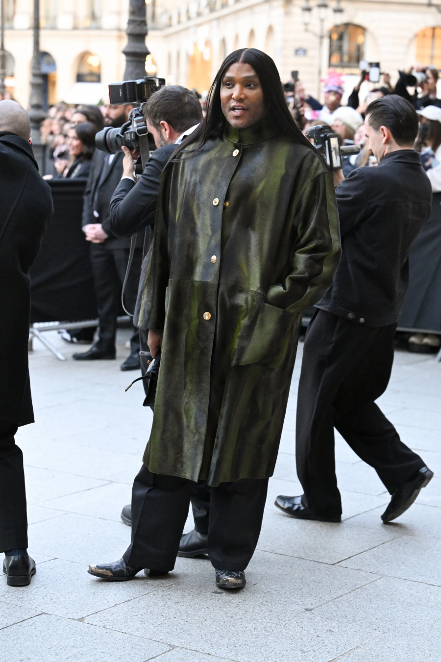 Law Roach, Tom Ford defilesinde. / Getty Images