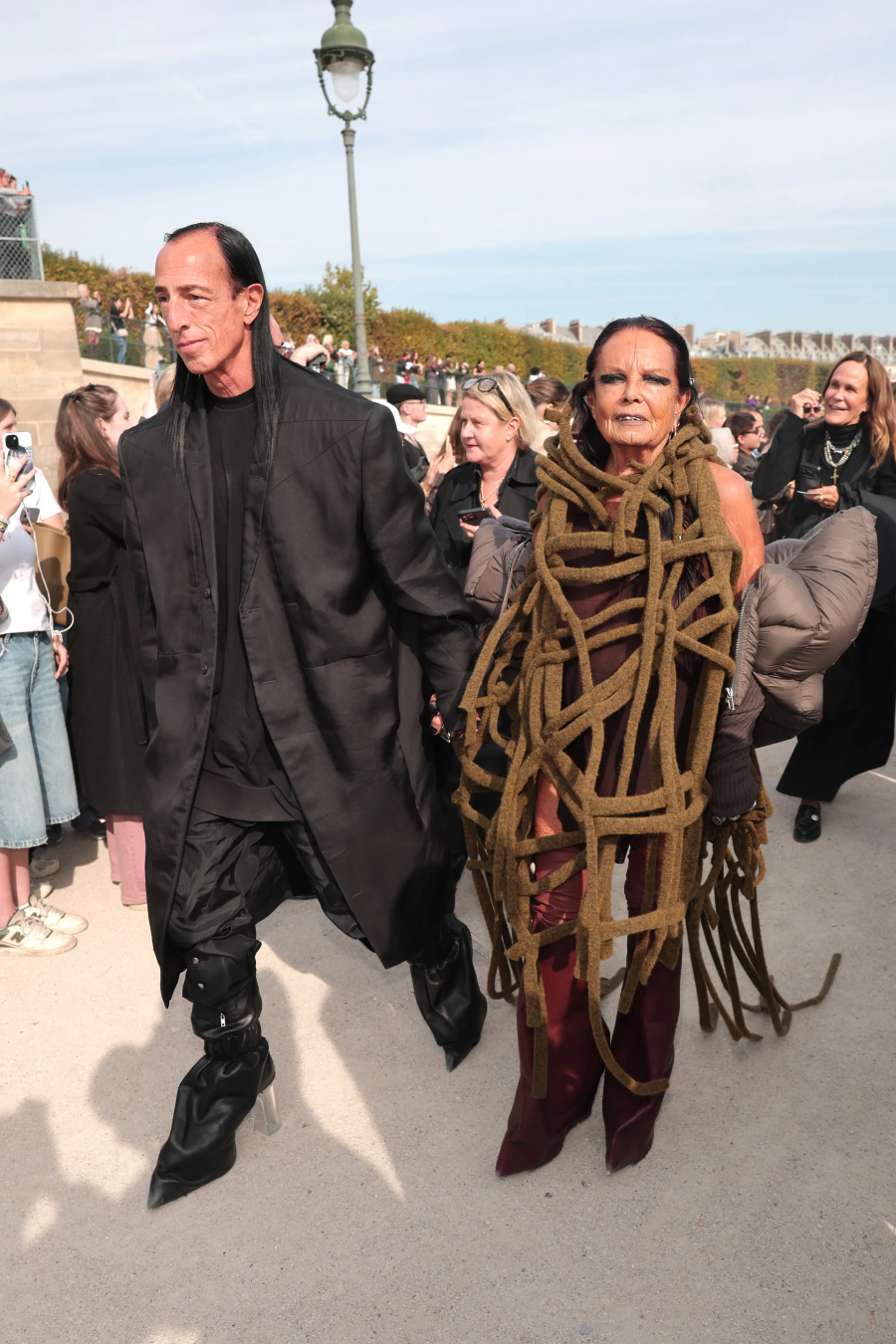 Rick Owens ve Michèle Lamy, Dior defilesinde. / Getty Images