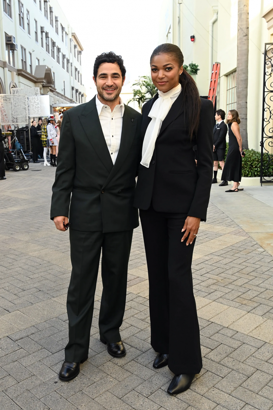 Zac Posen and Gabby Thomas