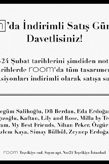 Room'da indirimli satış günleri
