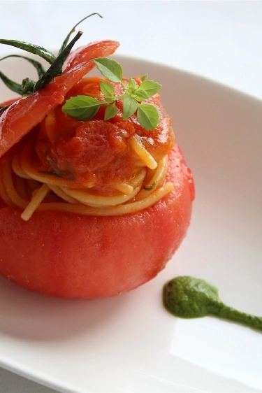 Spaghetti Cav Cocco al Pomodoro e Basilico 
