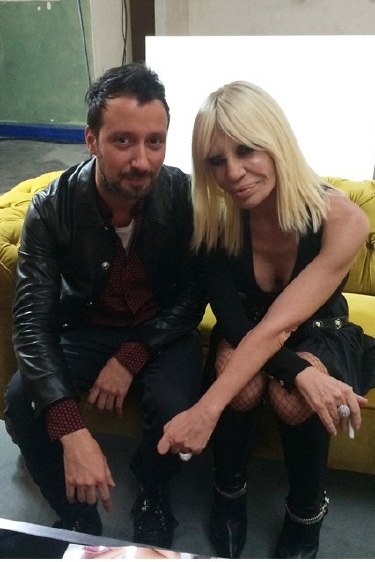 Donatella Versace ve Anthony Vaccarello ile Birlikte