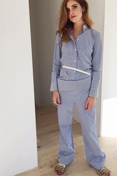 Chira Ferragni, pijama