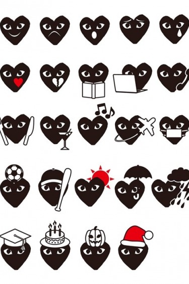 Comme des Garçons İmzalı Emojiler Comme des Garçons