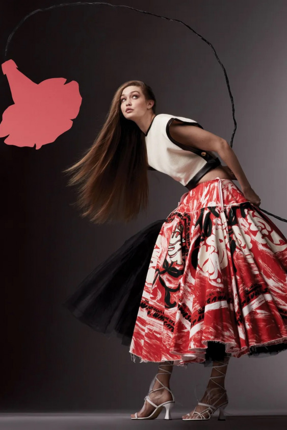 Gigi Hadid Vogue Amerika Mart Sayısında